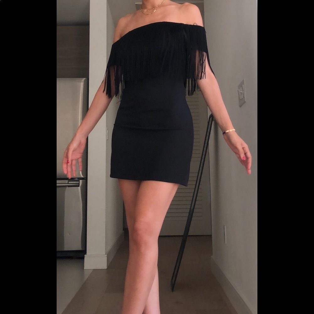 Mini black dress